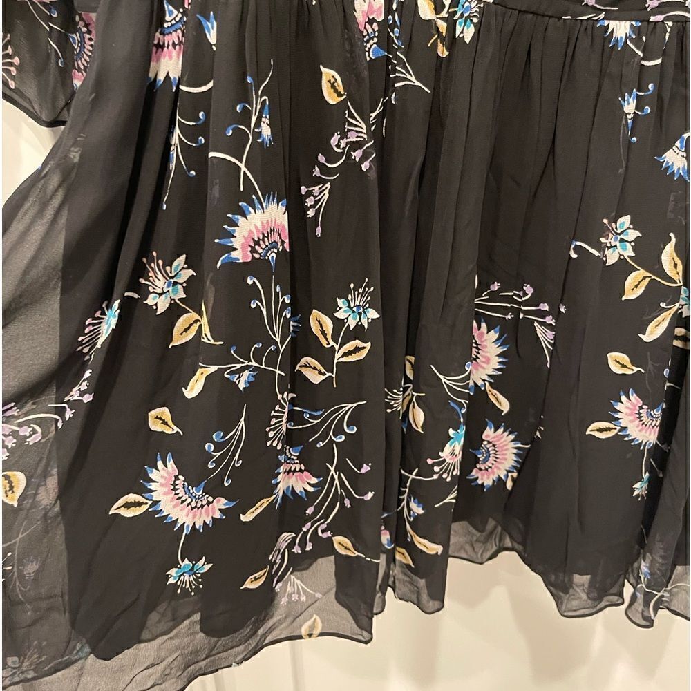 Rebecca Minkoff Robbie Cold Shoulder Floral Mini Dress.Size M - Picture 10 of 16